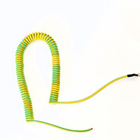 0.75 square yellow-green ground spring wire connected to O-terminal