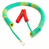 2.5 square Rehmannii green spring wire is connected to alligator clip O-terminal