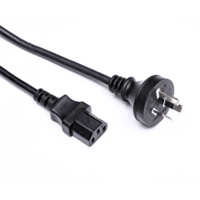 Australia three plug power cord one point three with character tail power cord