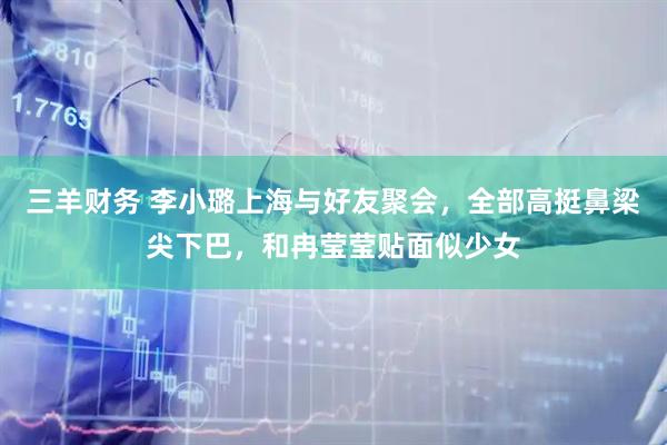 三羊财务 李小璐上海与好友聚会，全部高挺鼻梁尖下巴，和冉莹莹贴面似少女